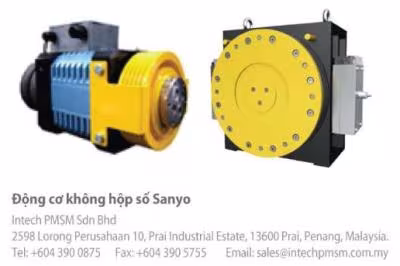 Máy kéo thang máy đặt trong phòng máy